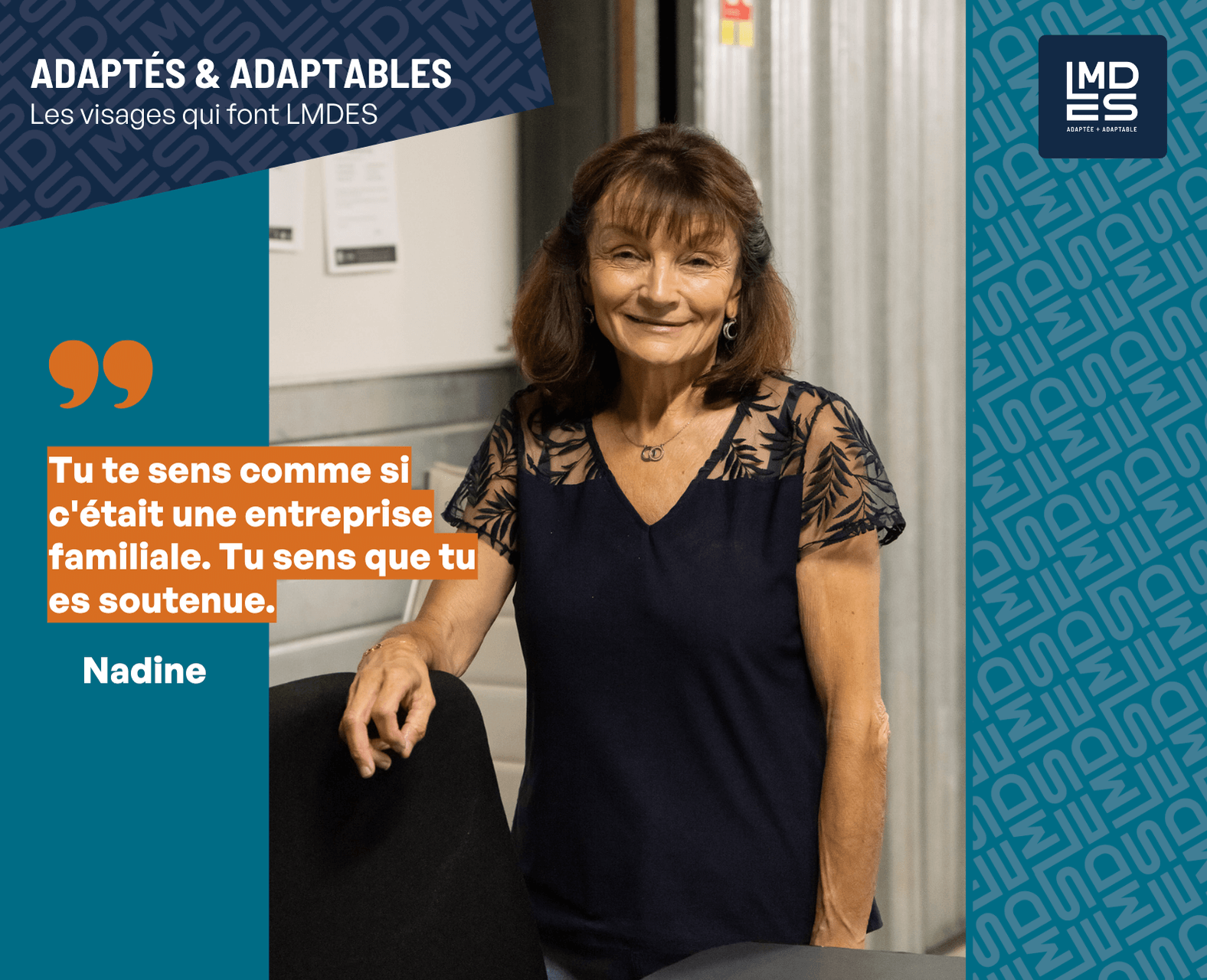Nadine - Responsable de l'atelier LMDES SAINT JEAN EN ROYANS